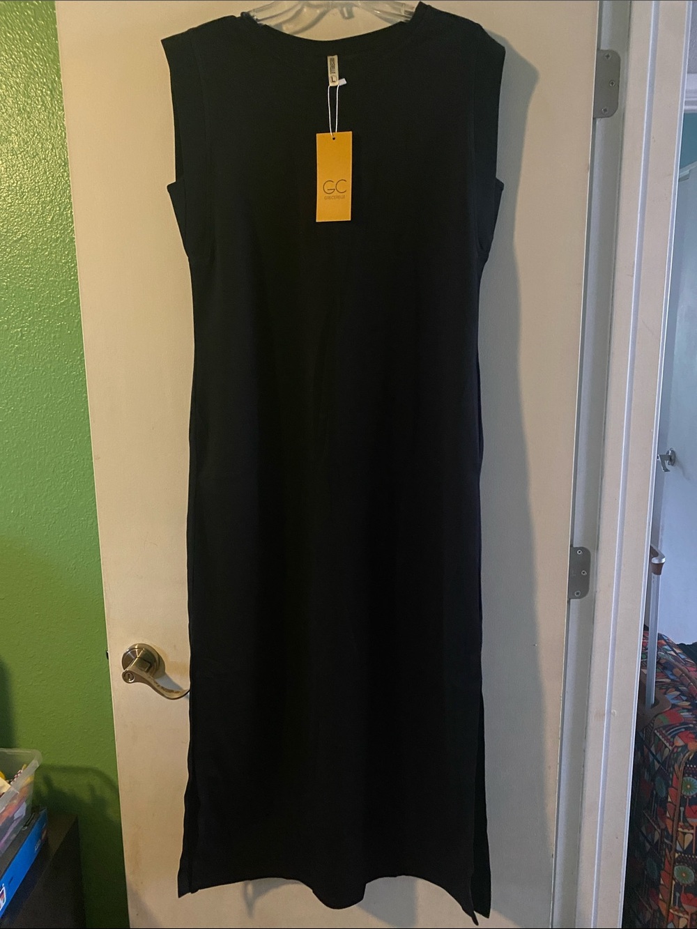 GC Collection Black Sleeveless Maxi Dress